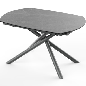 Table à manger extensible 6/8 couverts en céramique - DISKO