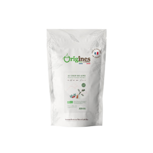 Au coeur des Alpes - Thé Vert et Noir Alpin bio - Sachet 100g