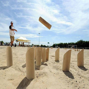 Well home - juego de madera kubb set de 13pzs en madera