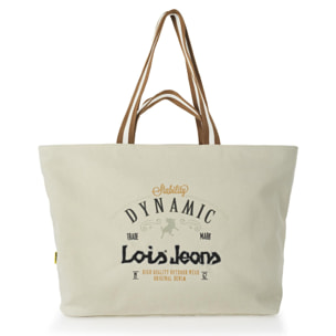 Bolso Shopper-Tote Lois Dynamic Beige