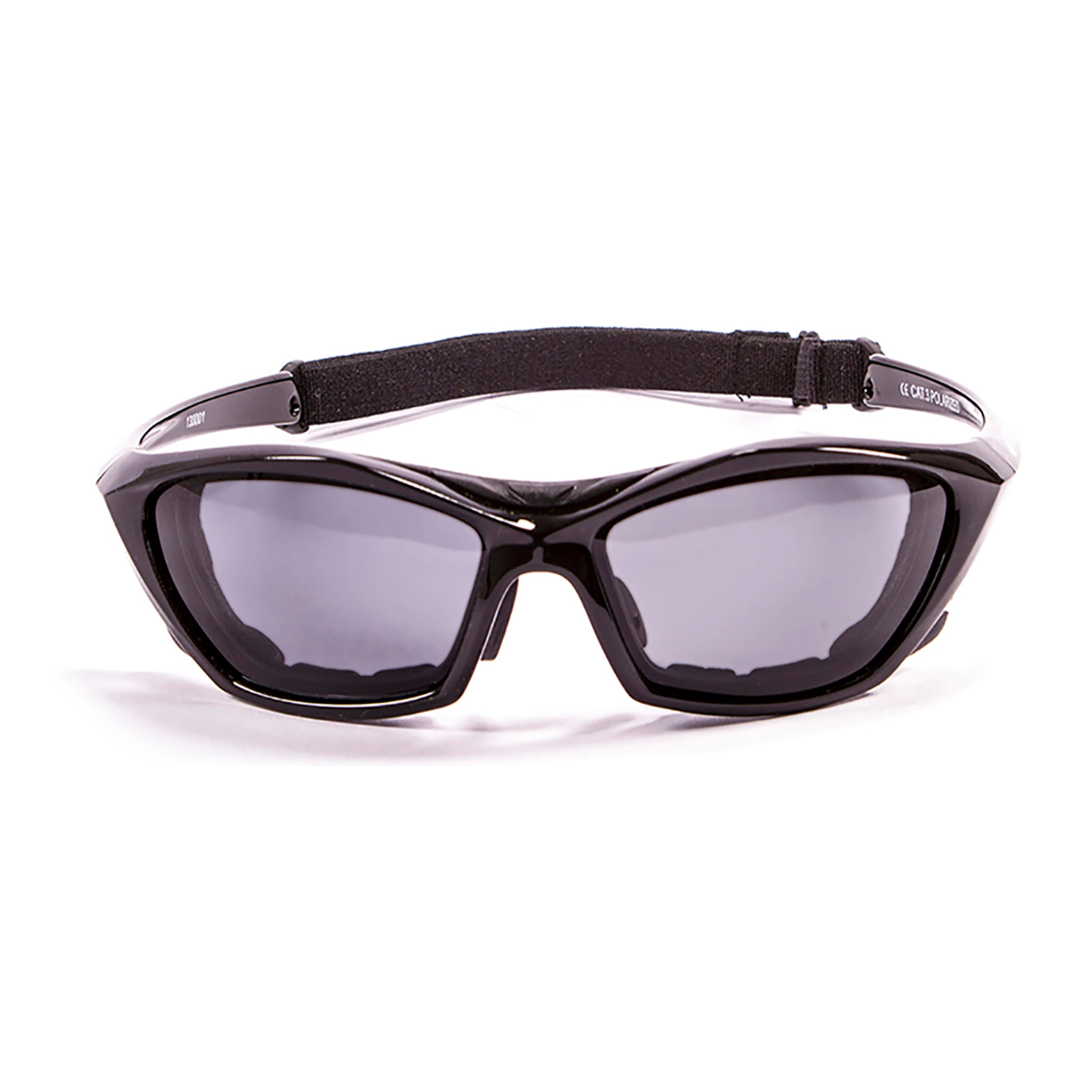 Gafas de deportes acuáticos OCEAN LAKE GARDA - Negro brillante / Ahumada