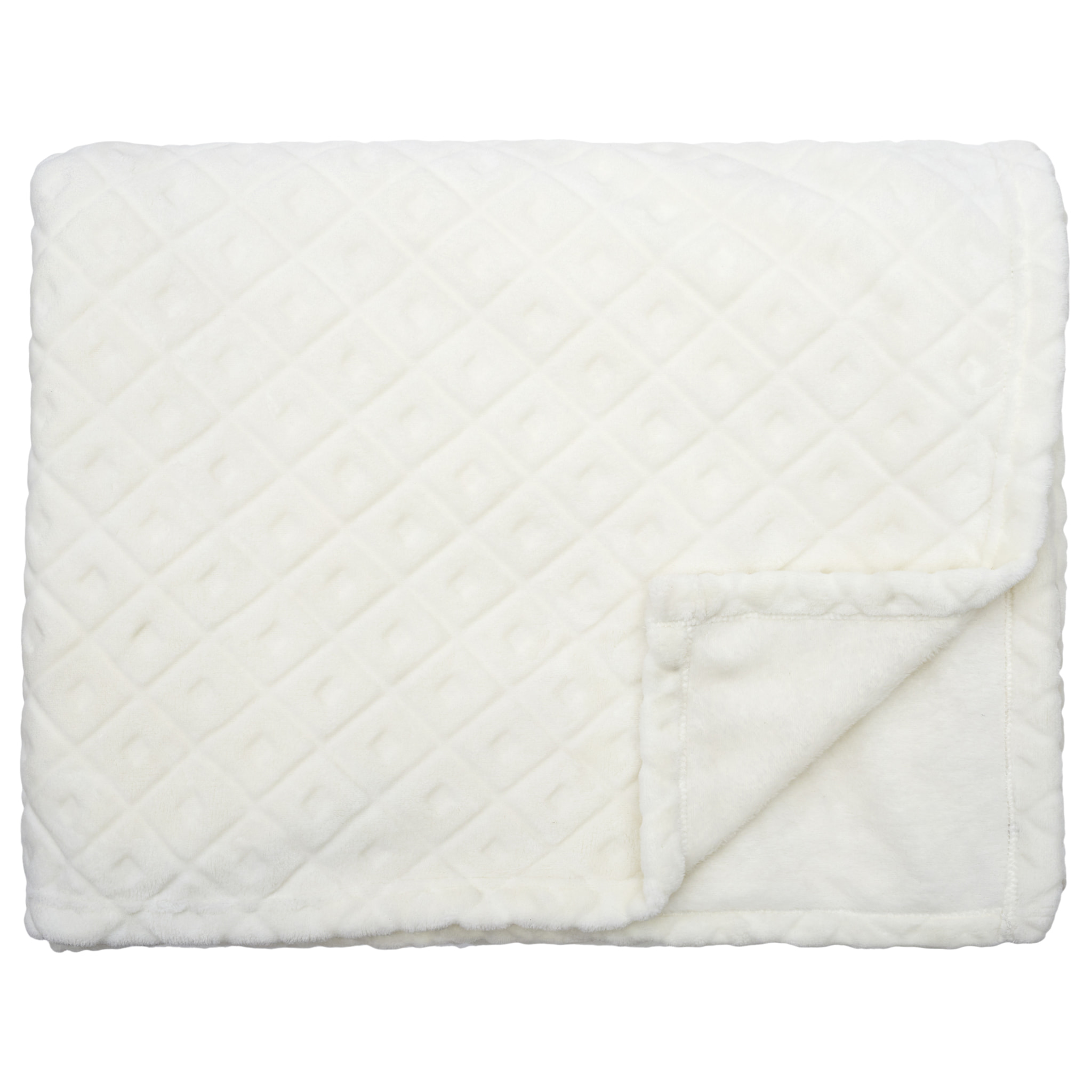 Plaid - HOME DECO FACTORY - Embosse - Beige