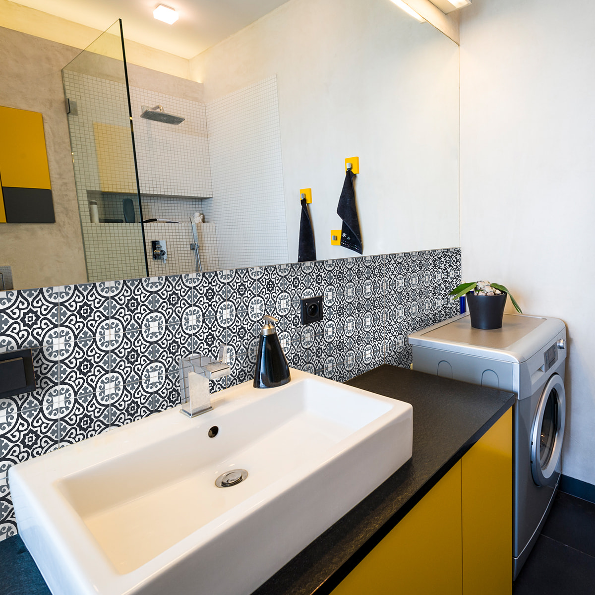 Stickers muraux - Sticker Mural Carrelage adhésif Cuisine Salle de Bain - 24 STICKERS CARRELAGES AZULEJOS VALERIA