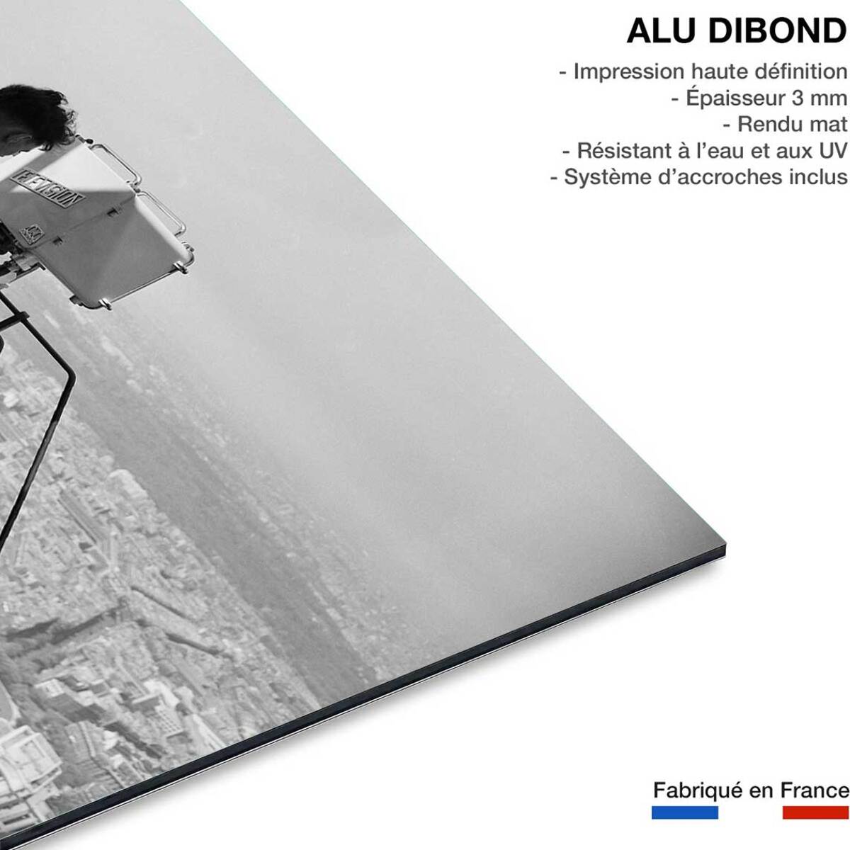 Tableau Photo ancienne La Tour eiffel ,1950 Tableau alu Dibond