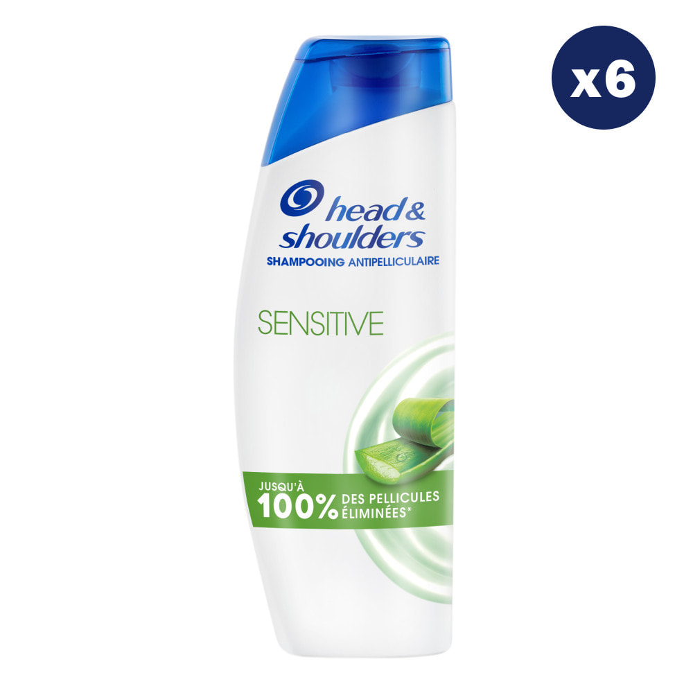 6 Shampoings Sensitive 330ml - Head & Shoulders