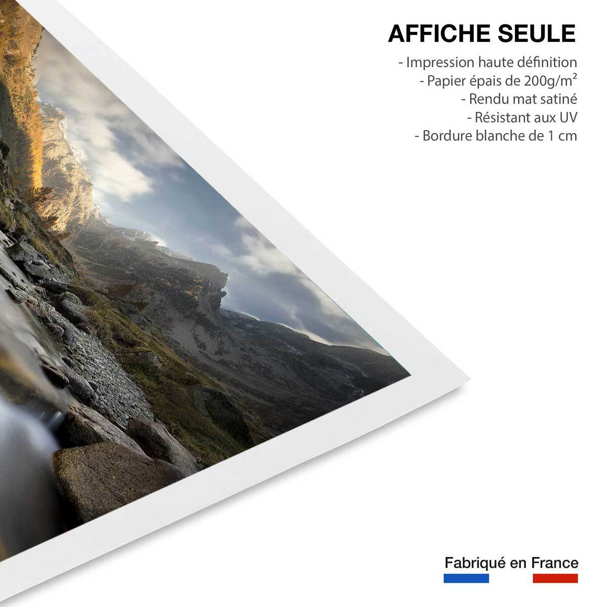 Affiche Rivière des Alpes Affiche seule