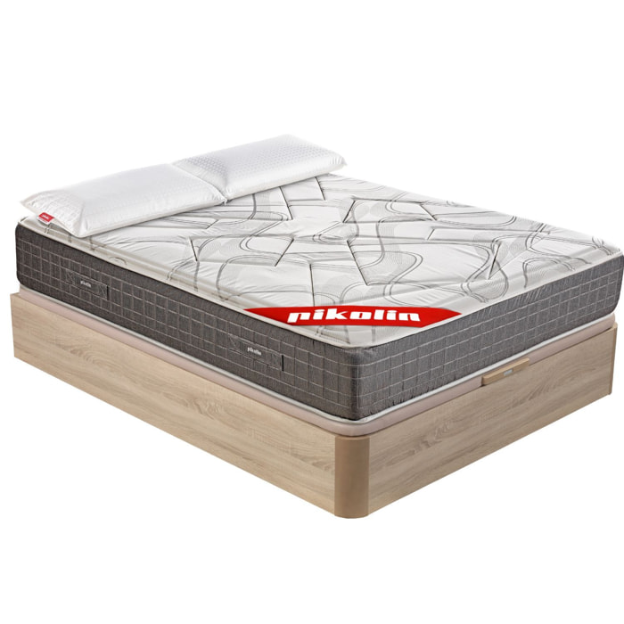Colchón Muelles Ensacados + Canapé Abatible + Almohada Visco | ENVIO, MONTAJE Y RETIRADA INCLUIDO | Saturn