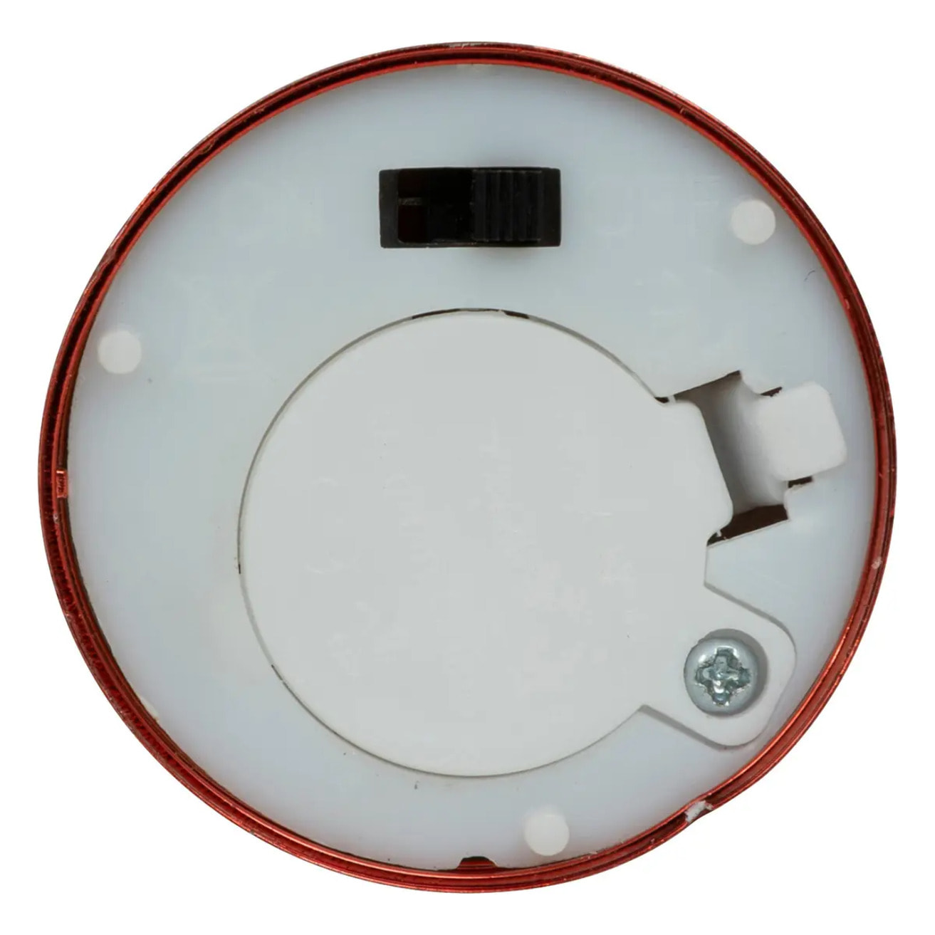 Lot de 4 bougies LED votives métal rouge