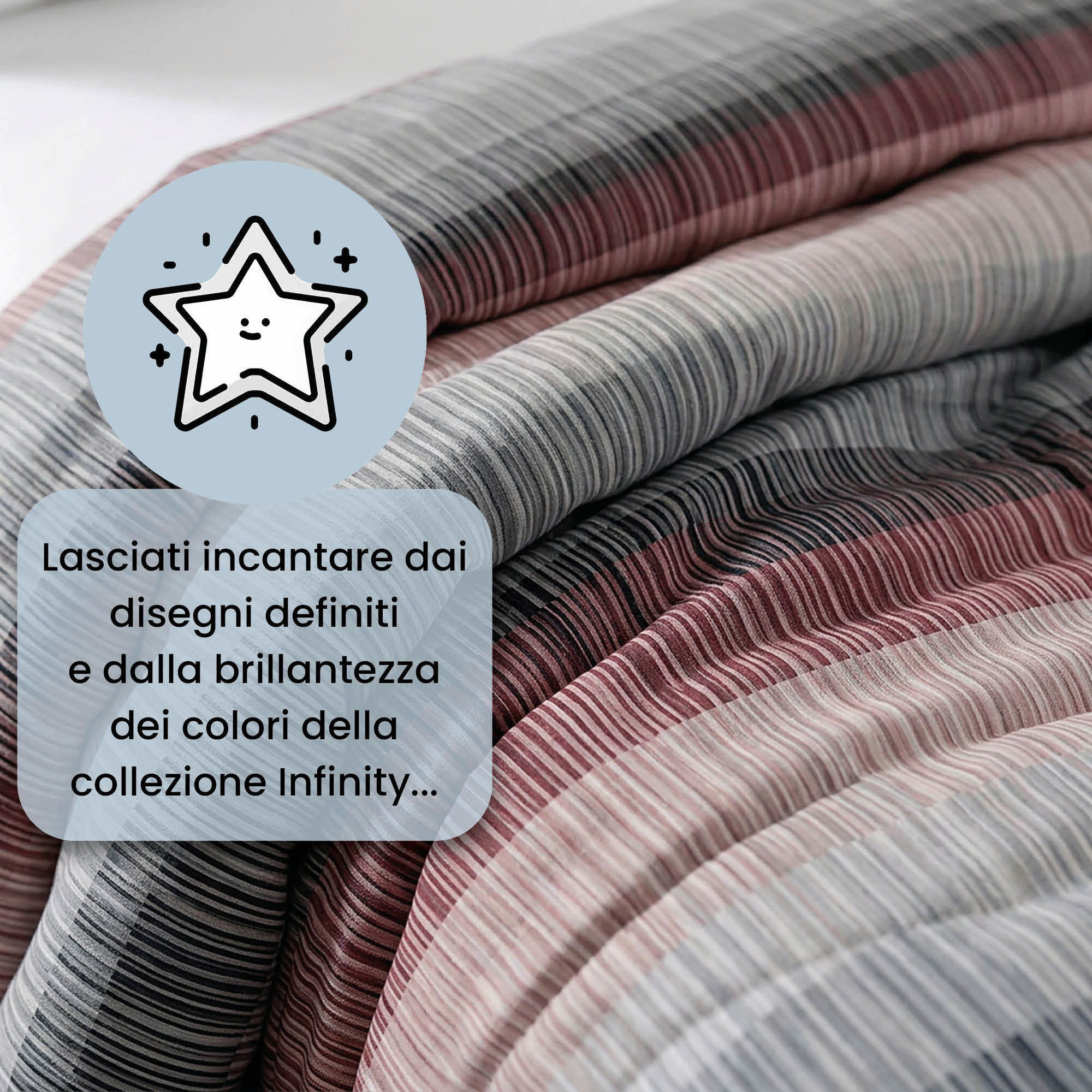 TRAPUNTA INVERNALE INFINITY - 300gr - 100% Microfibra - Made in Italy