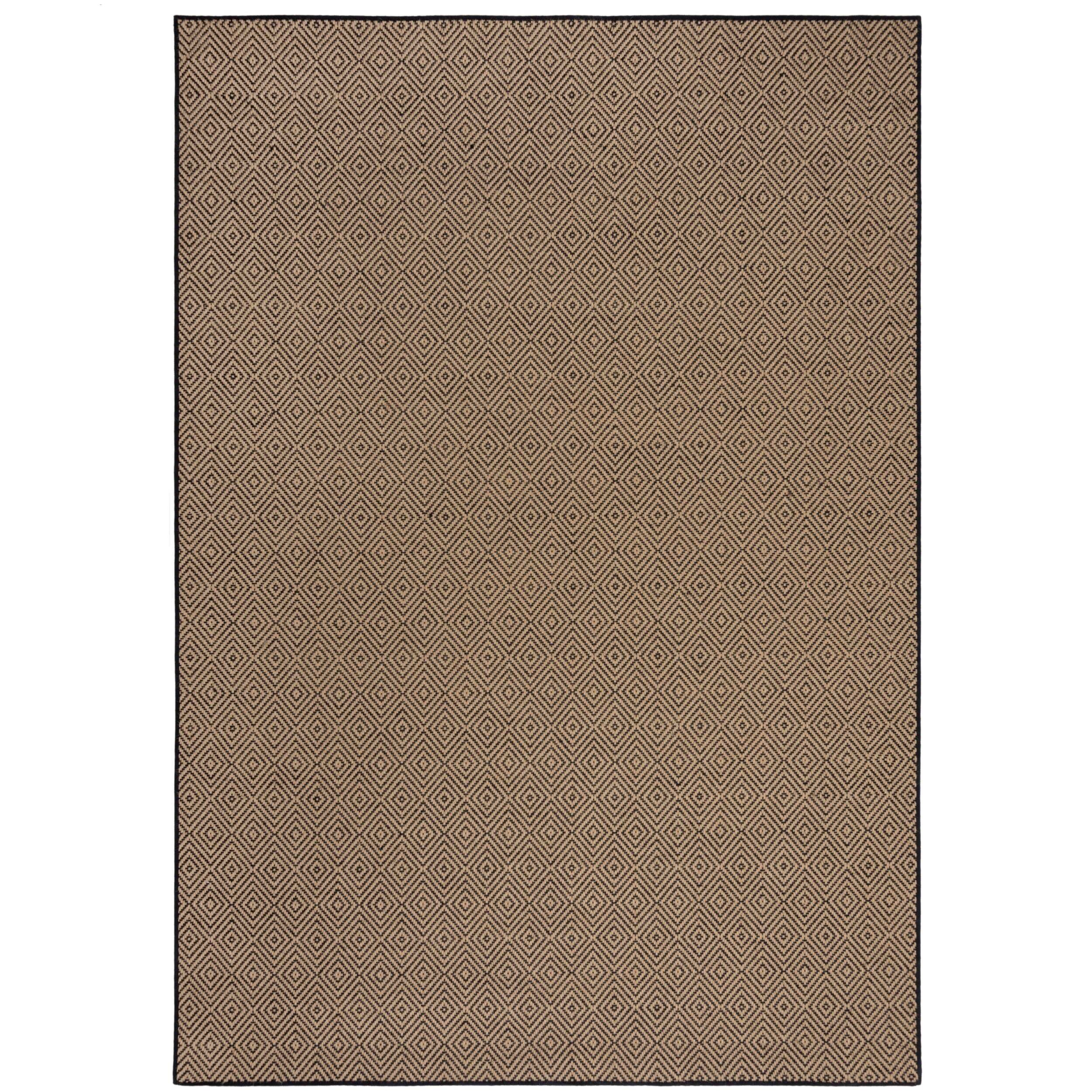Tapis geometric en jute DIAMOND
