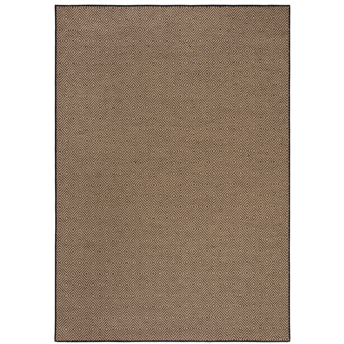 Tapis geometric en jute DIAMOND