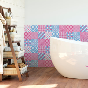 Stickers muraux - Sticker Mural Carrelage adhésif Cuisine Salle de Bain - 9 STICKERS CARRELAGES SCANDINAVE DYRE