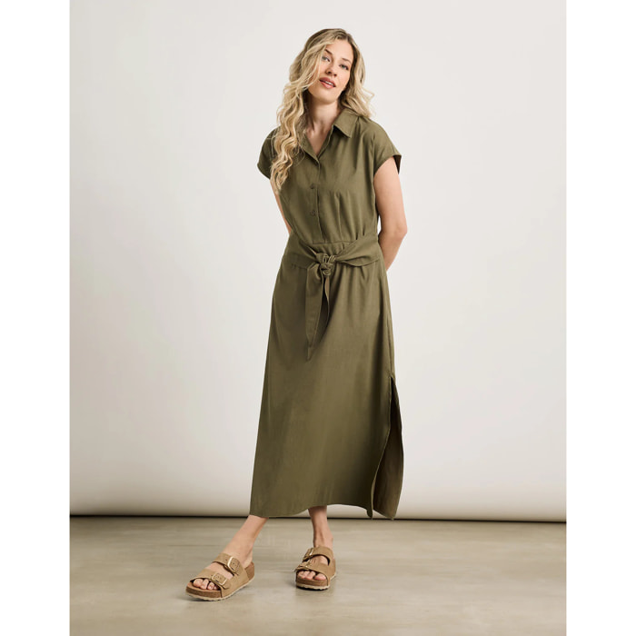 Vestido Midi Caqui - Veronique