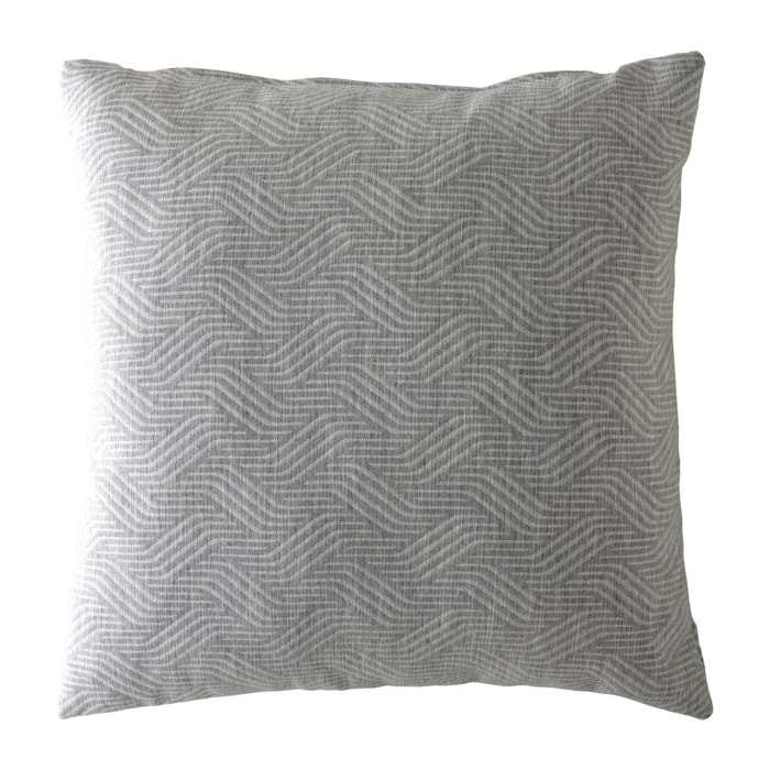 Lote de 2 fundas de cojín jacquard TEVERE-B 50x50 cm Gris