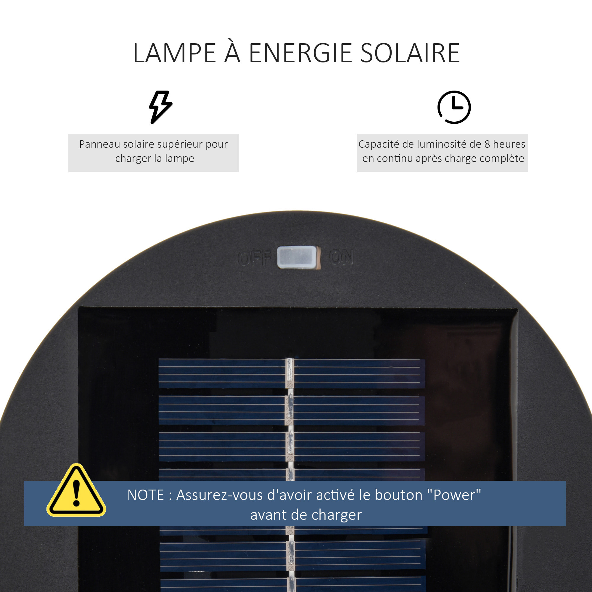 Lampadaire LED de jardin style colonial dim. Ø 21,5 x 61H cm résine tressée filaire chocolat