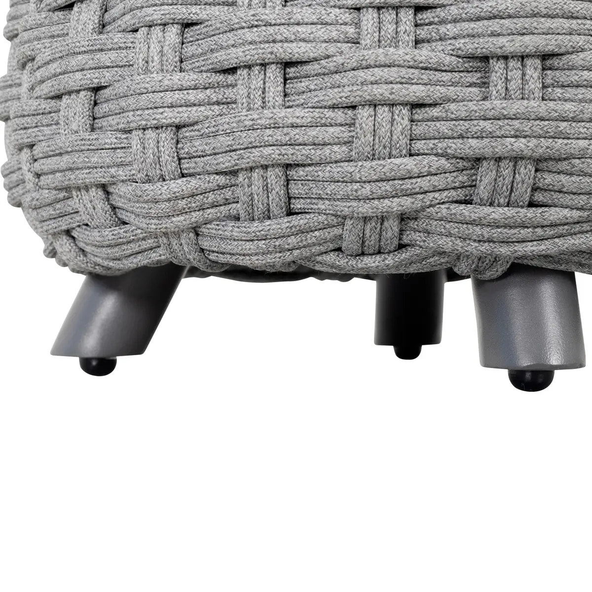 Pouf de jardin Obbae gris graphite