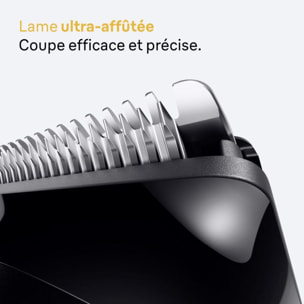 Tondeuse multi usages BRAUN BT5560, molette réglable, 40 hauteurs de coupe, précision 0,5 mm, autonomie 120 mn