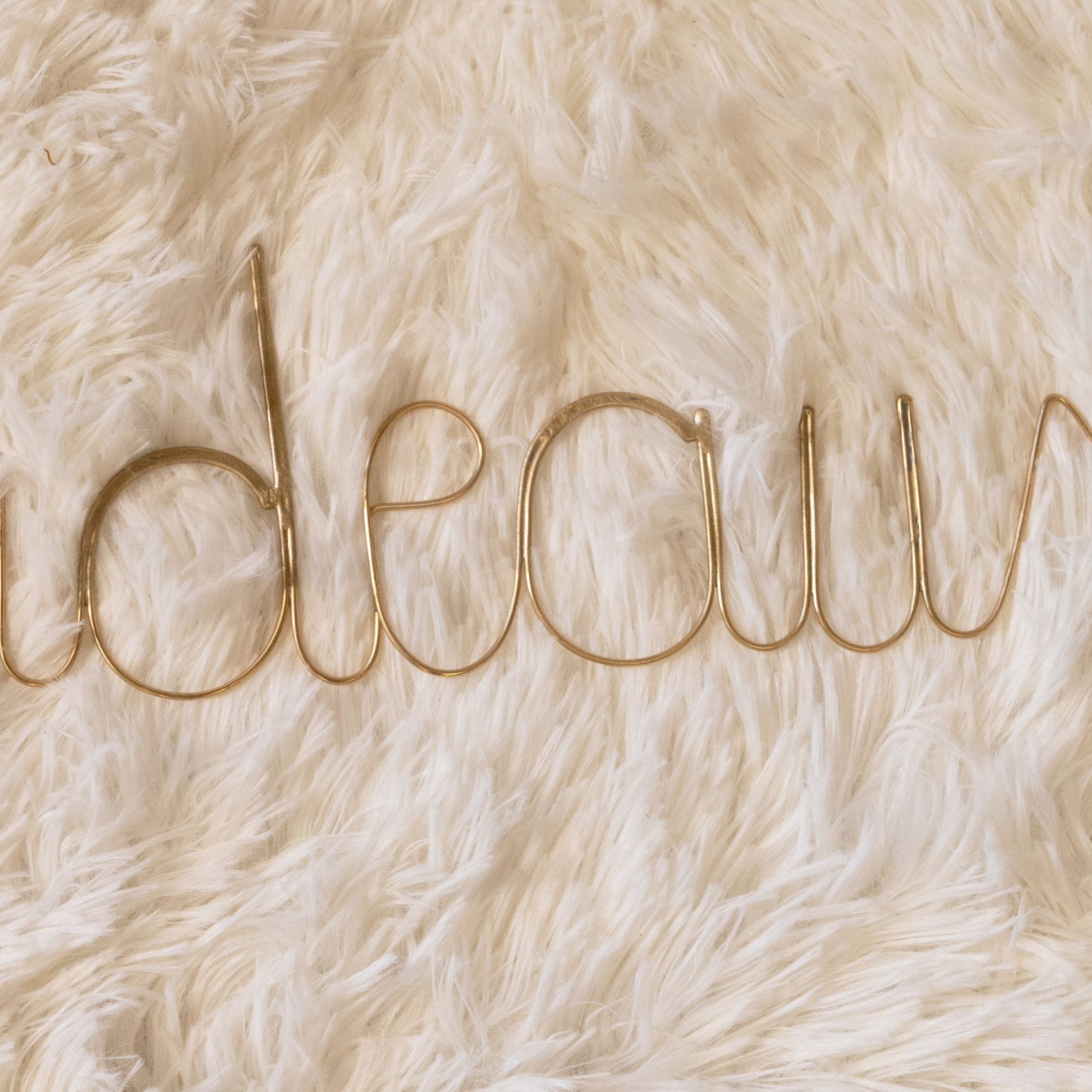 Mot fil de laiton 'BORDEAUX' - Doré Vieilli