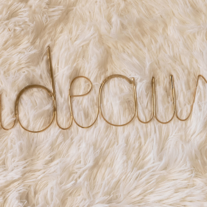 Mot fil de laiton 'BORDEAUX' - Doré Vieilli