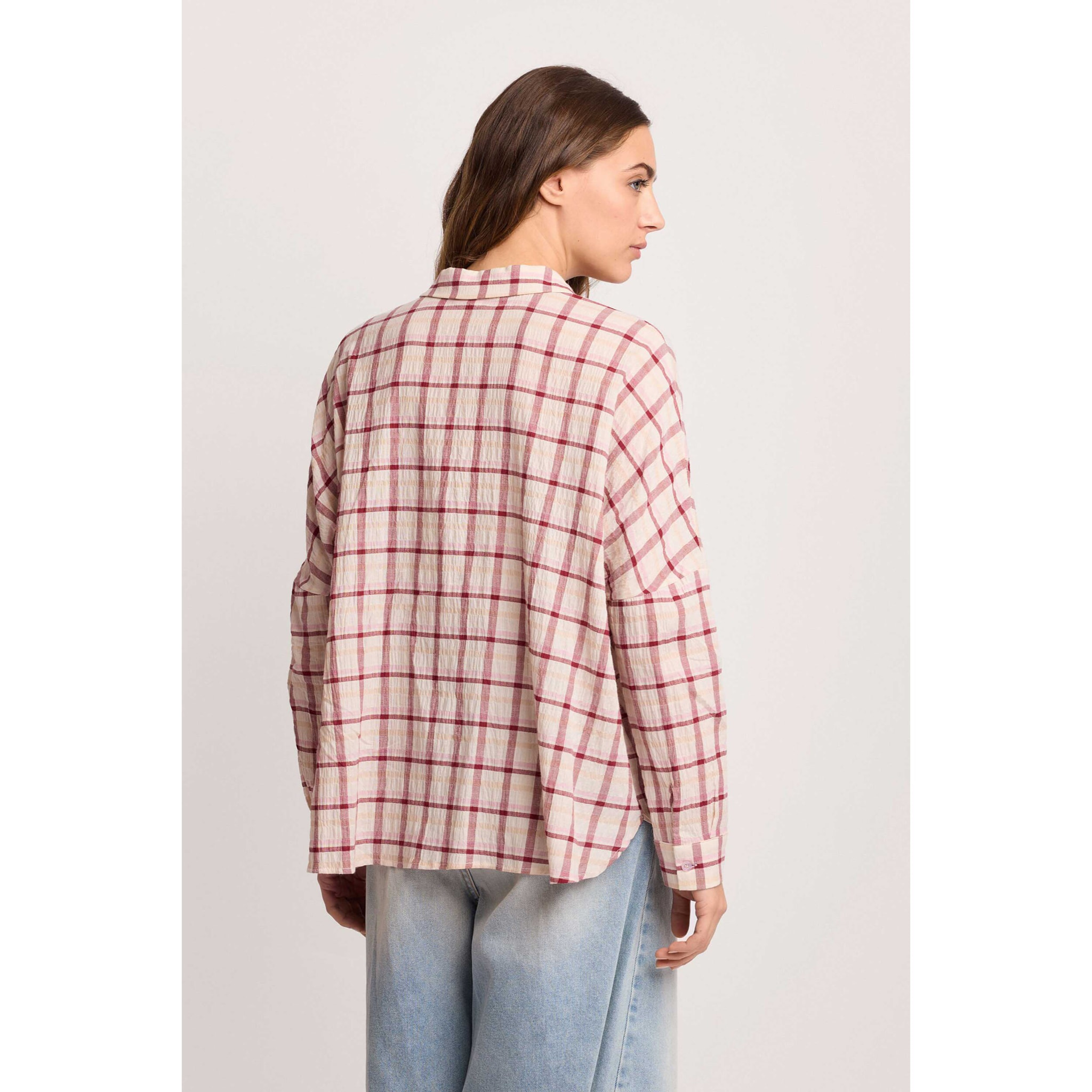 Kocca - Camicia over a quadri Donna, Quadri, Colletto di camicia