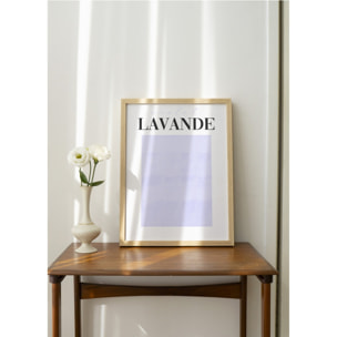 Affiche Violet Lavande