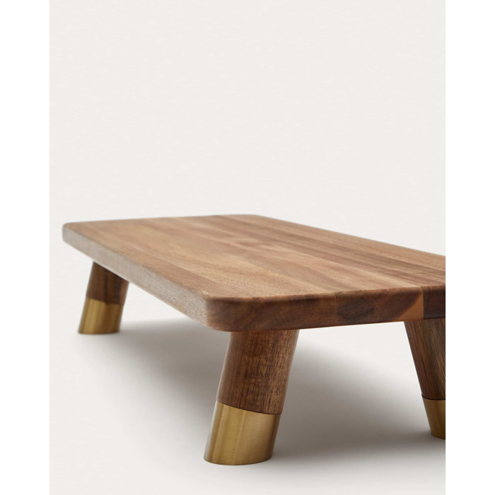 Tabla de servir grande Sataya de madera de acacia FSC 100%