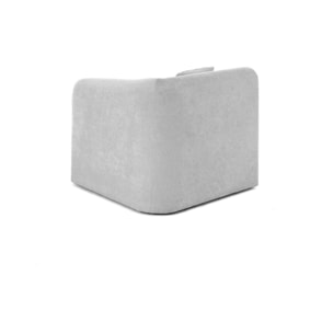 Ikare - module d'assise d'angle droit - en tissu - Gris clair