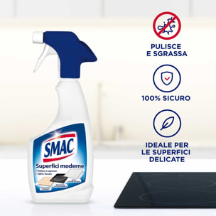 4x Smac Superfici Moderne Sgrassatore Spray - 4 Flaconi da 500ml