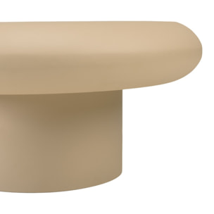 HORTENSE - Set de 2 tables basses forme champignon en fer beige mat