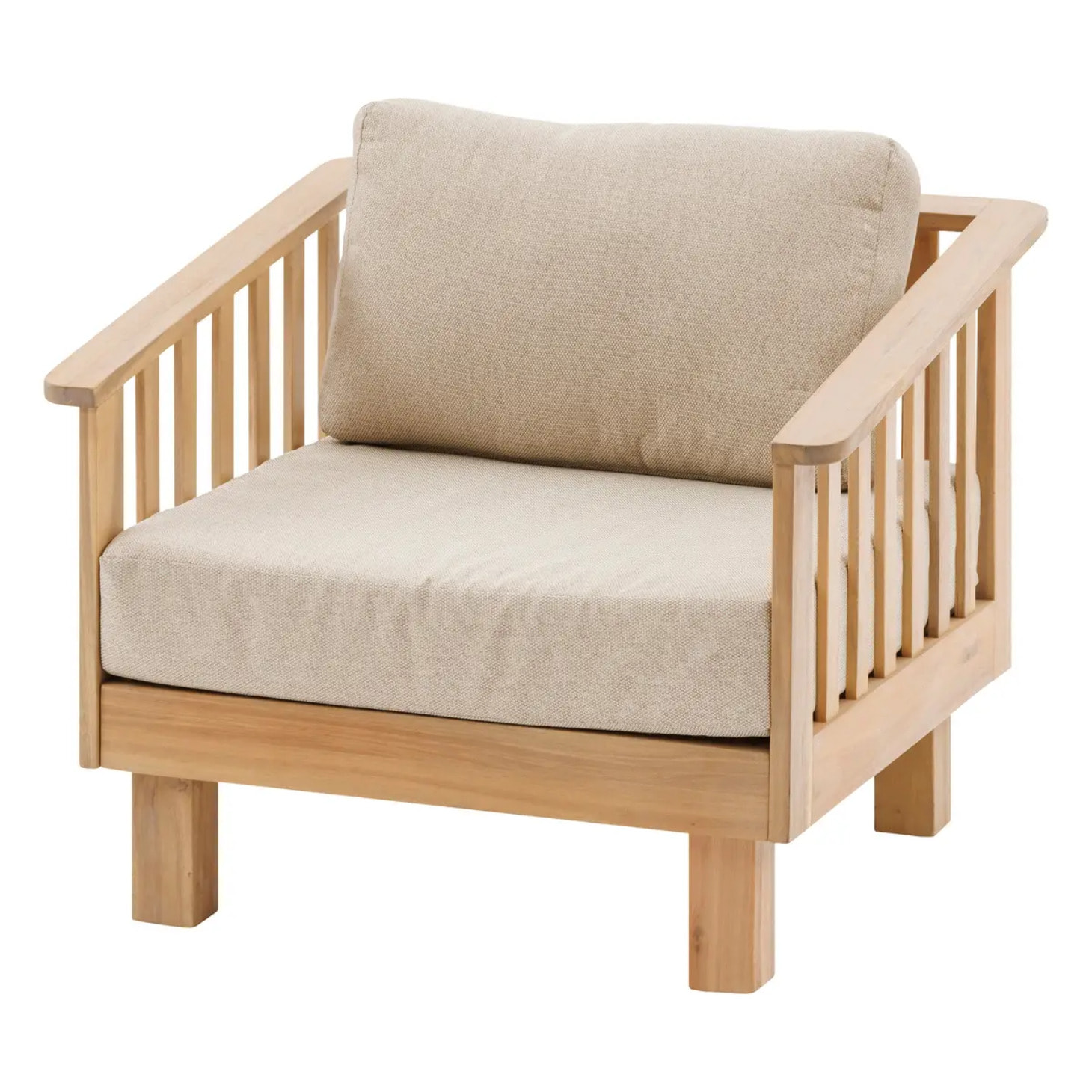 Fauteuil de salon de jardin "Xenia" acacia