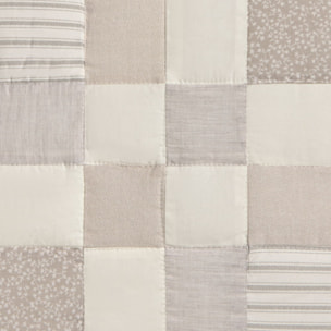 Funda de cuadrante algodón 180 hilos patchwork Gropat color gris piedra 100% Algodón