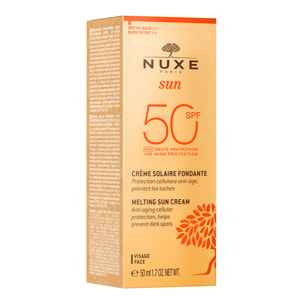 Nuxe Sun  - Crème solaire visage fondante Haute Protection SPF50 - Tous types de peaux - 50ml