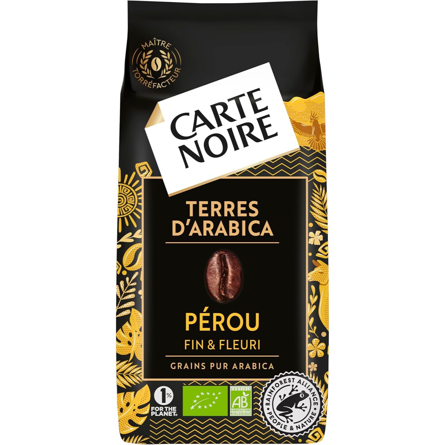 image-Carte Noire Grains Pérou Bio 500g