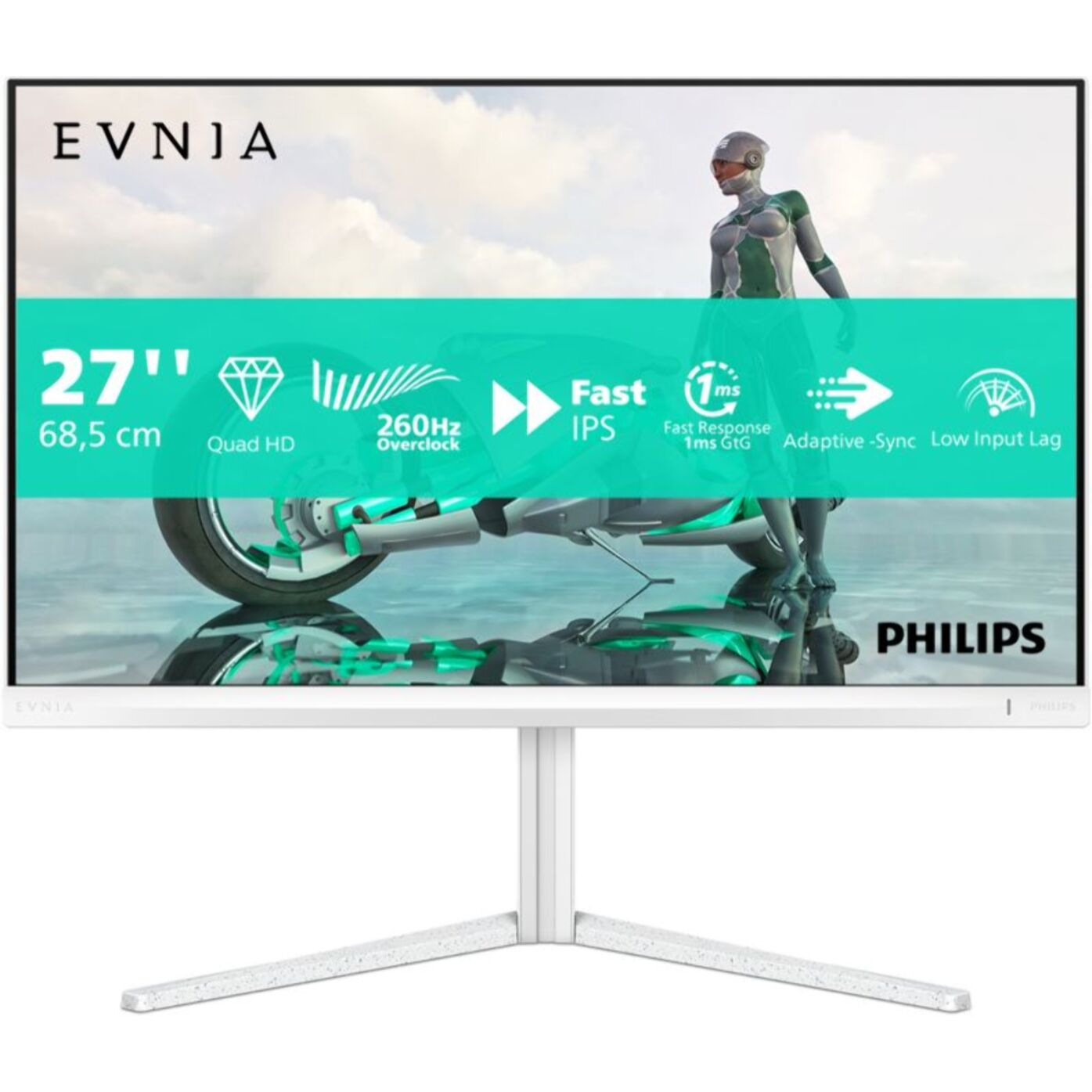 Ecran PC Gamer PHILIPS Evnia 27M2N3501PA/00 27" QHD 260Hz Fast IPS HDR10 Ambiglow
