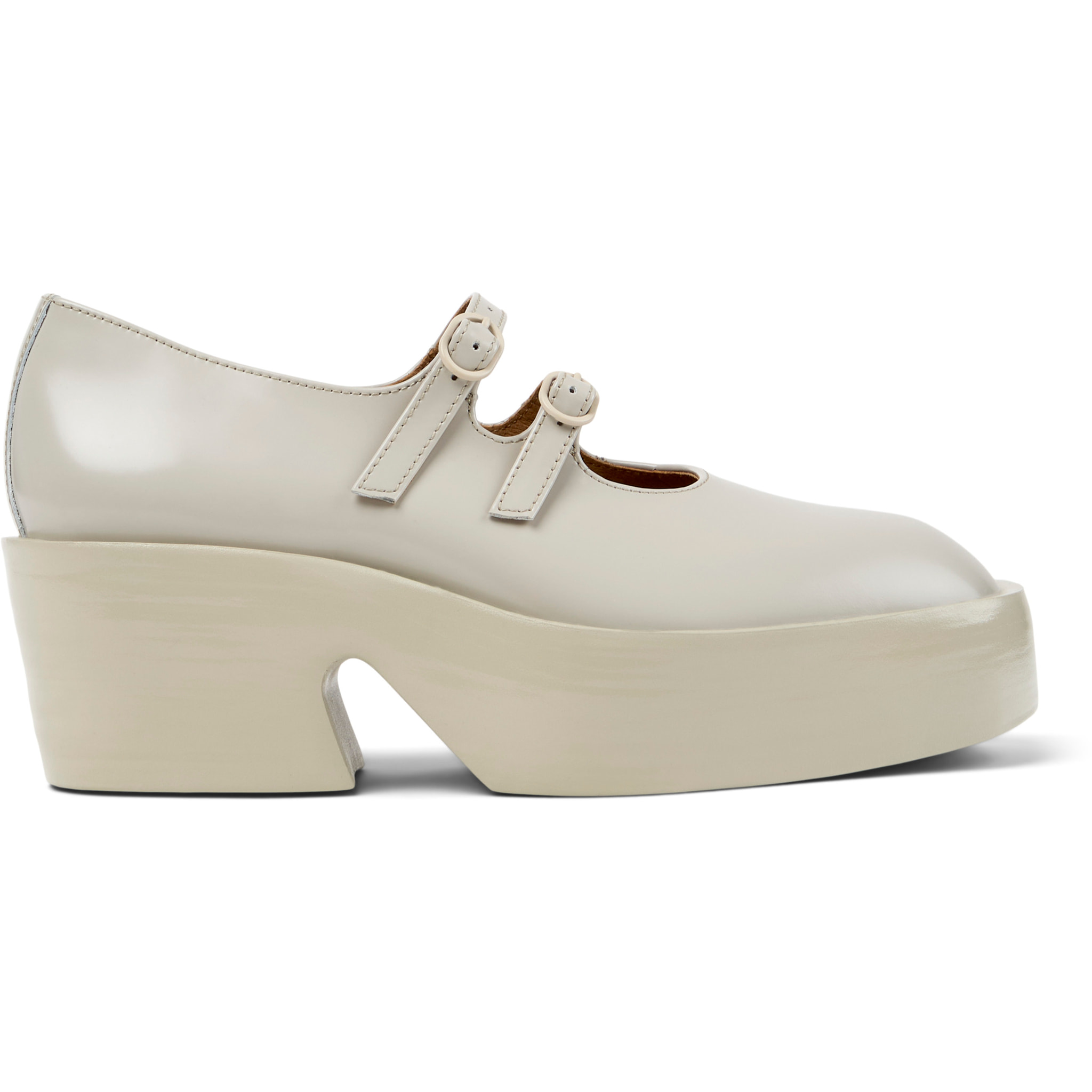 Bailarinas - CAMPER Billie - Beige - Cuero liso