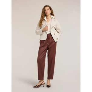 Motivi - Cappotto caban con chiusura asimmetrica - Bianco