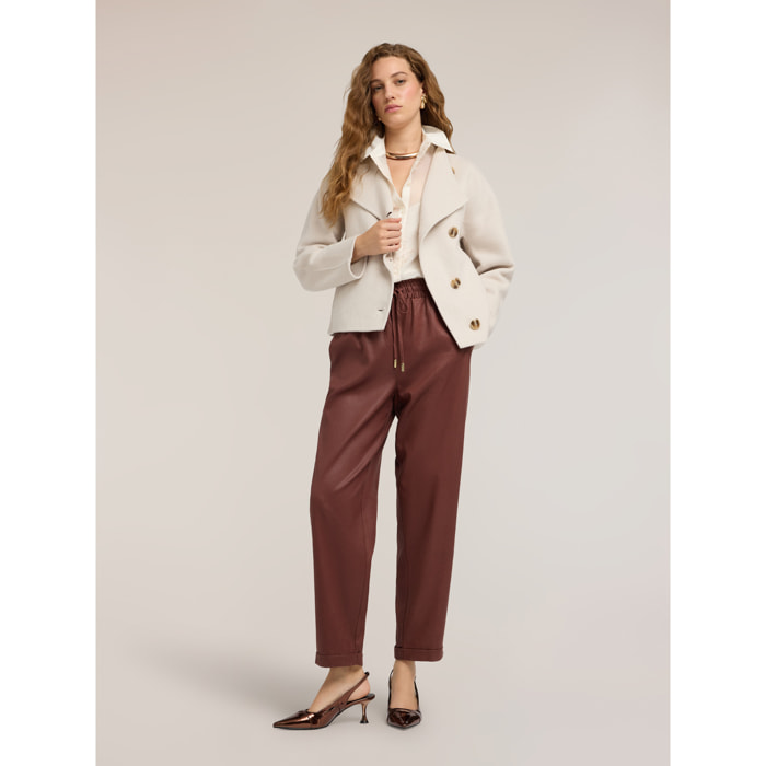 Motivi - Cappotto caban con chiusura asimmetrica - Bianco