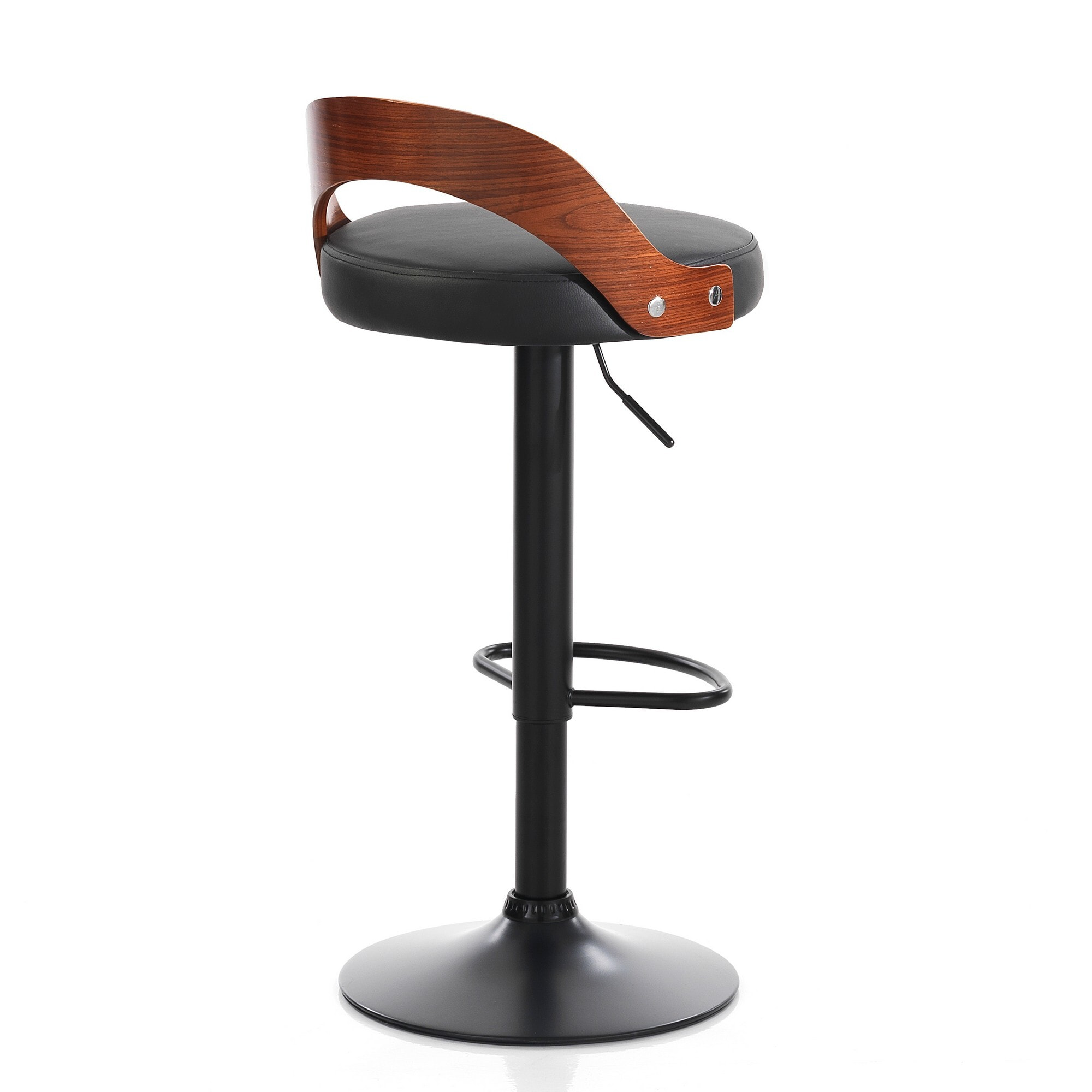 Tomasucci Ensemble de 2 tabourets RUBEN en bois foncé