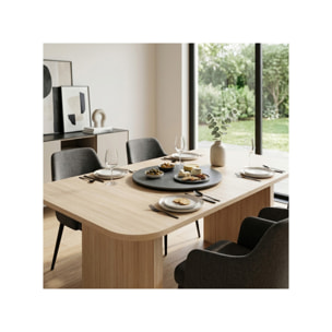 Plateau rotatif tournant 360° D. 55 cm céramique gris anthracite - LAZY