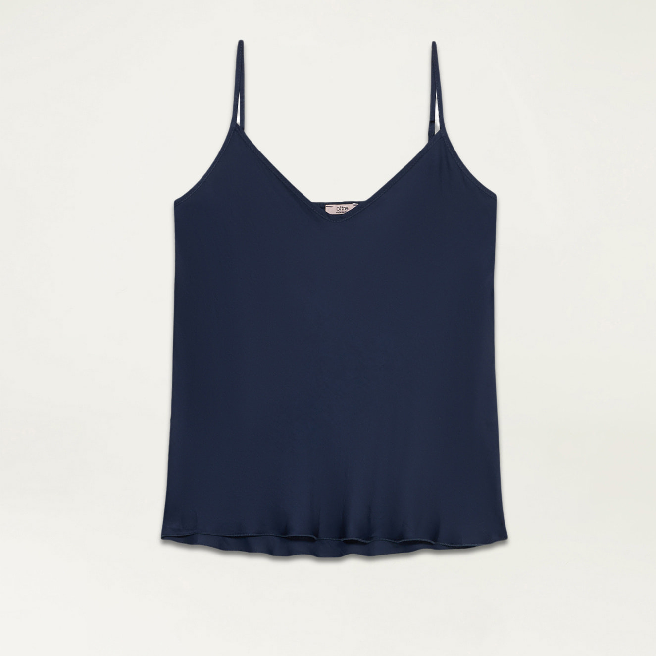 Oltre - Satin lingerie top - Azul