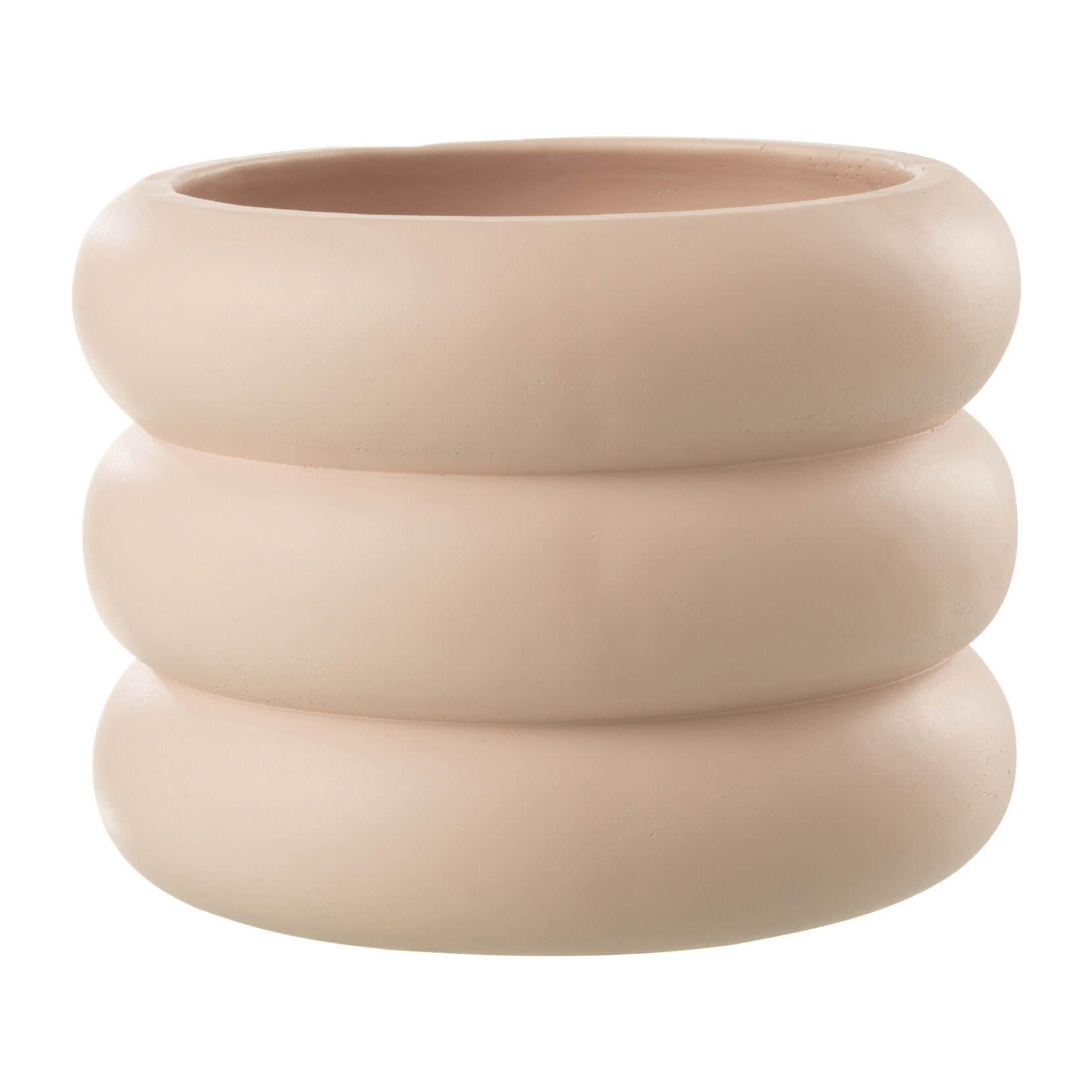 J-Line cache-pot Anneau - ciment - beige - large - Ø 23 cm
