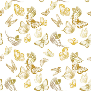 TESS HOME COLLECTION Completo letto matrimoniale Farfalle in Puro Cotone