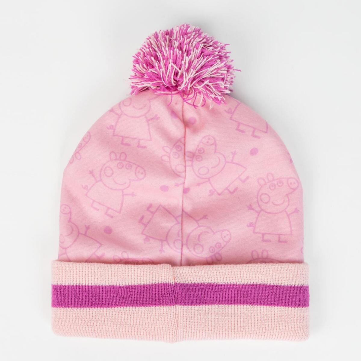 Set gorro y guantes infantil unisex "Peppa Pig"