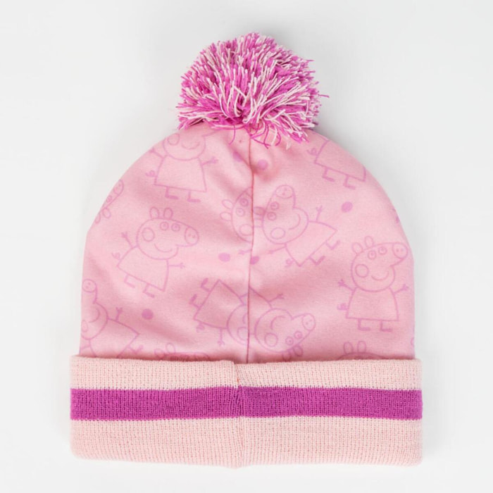 Set gorro y guantes infantil unisex "Peppa Pig"