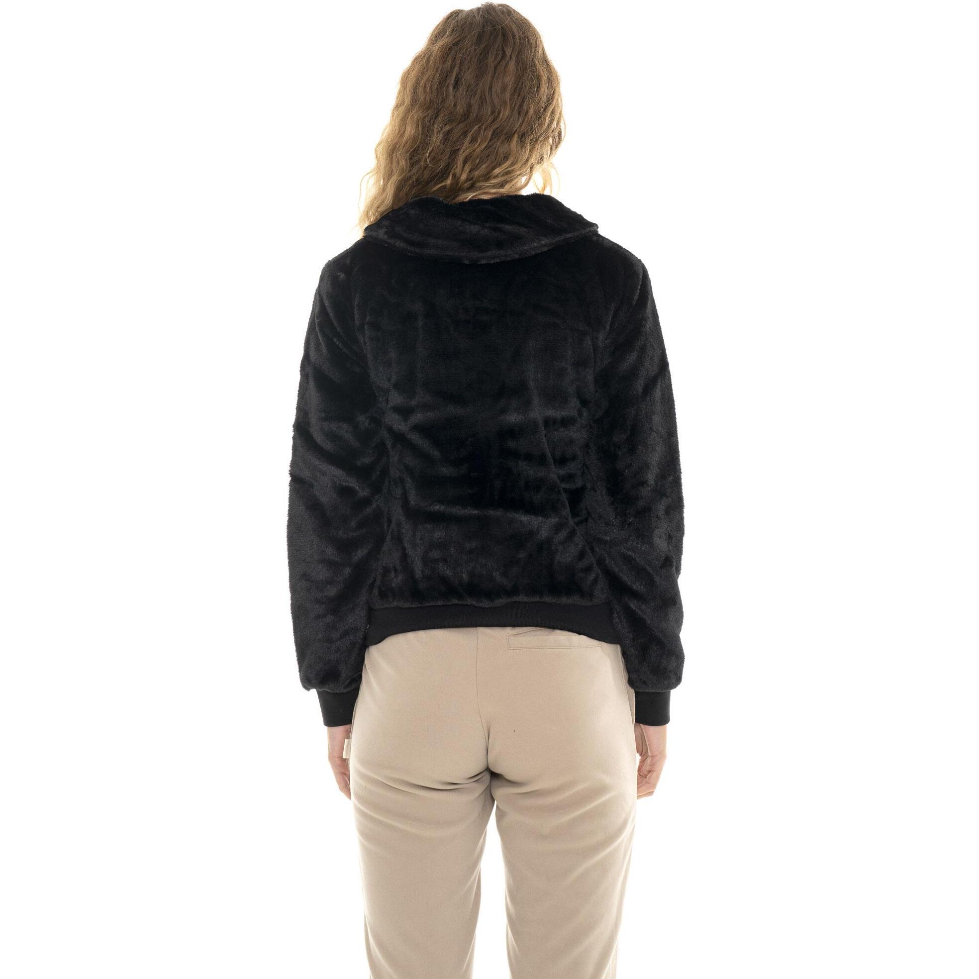 Never Without Chaqueta Sherpa suave de invierno para mujer