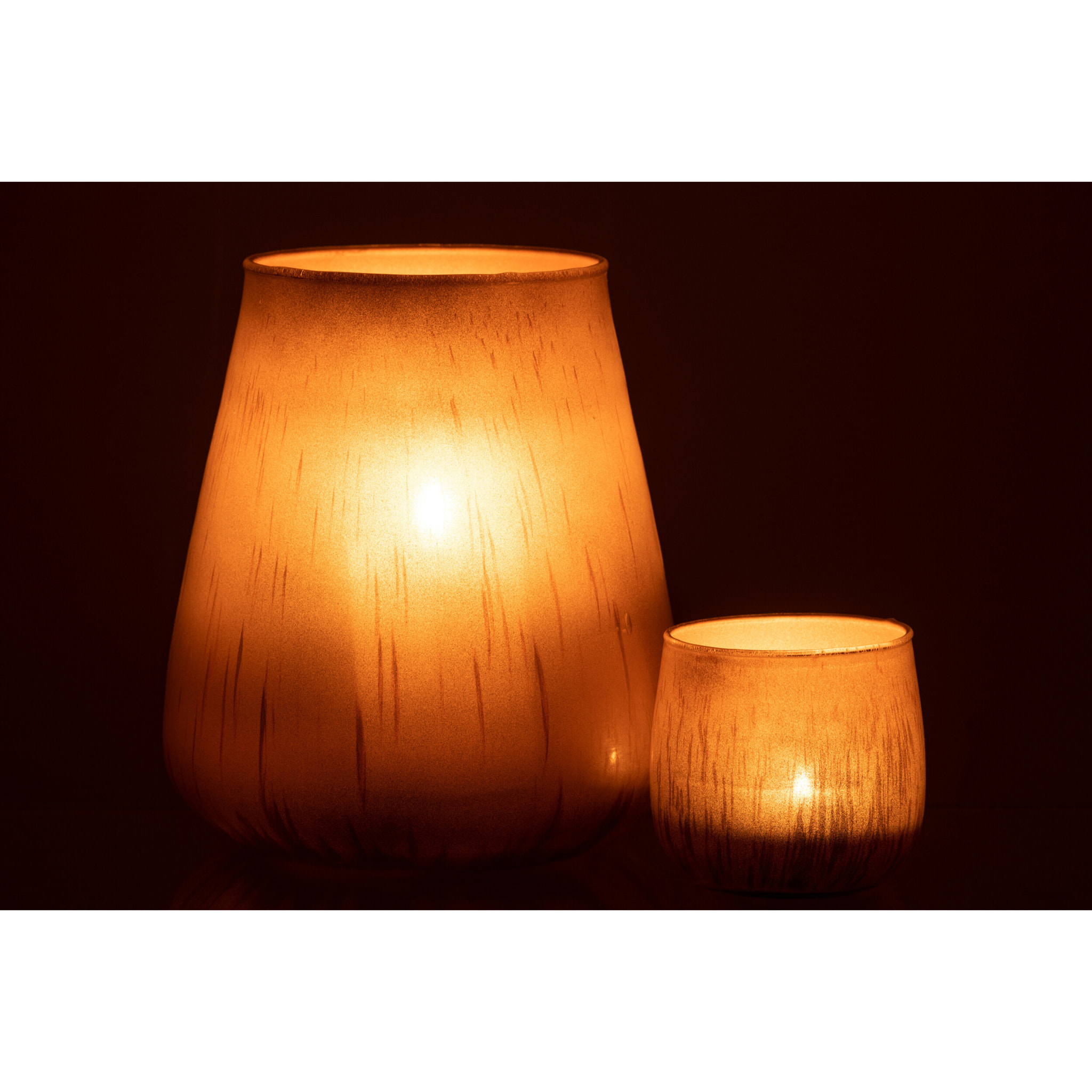 J-Line photophore Antique - verre - brun - large