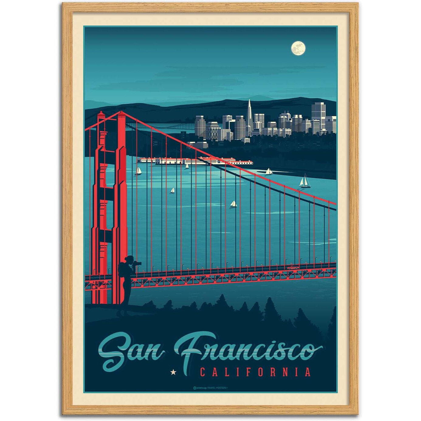 Affiche - San Francisco - Olahoop Travel Posters