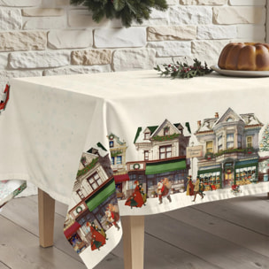Nappe anti-taches Christmas city 100