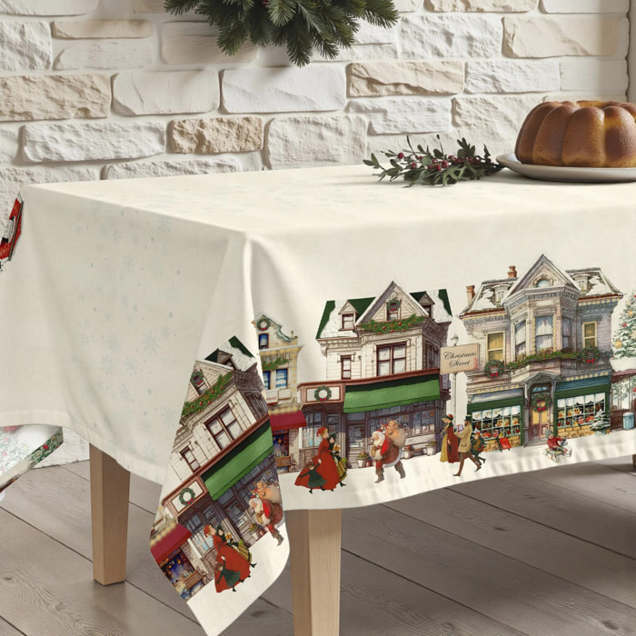 Nappe anti-taches Christmas city 100