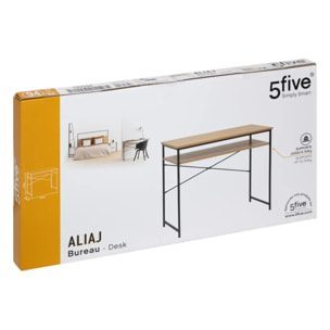 Bureau "Aliaj" 90x45x75cm effet bois